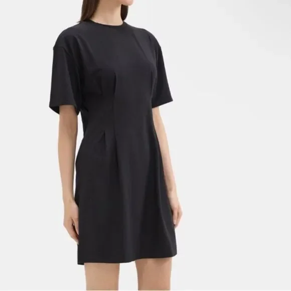 Corset Tee Dress in Stretch Modal Cotton - Picture 2 of 5